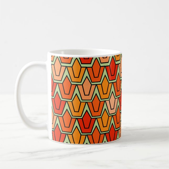 Orange Tulip Field  Coffee Mug (Left)