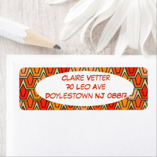 Orange Tulip Field  Label