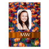 Orange tulip personalized photo (Front)