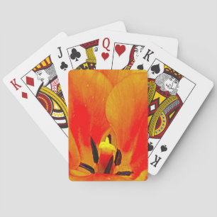 Orange Tulip Poker Cards