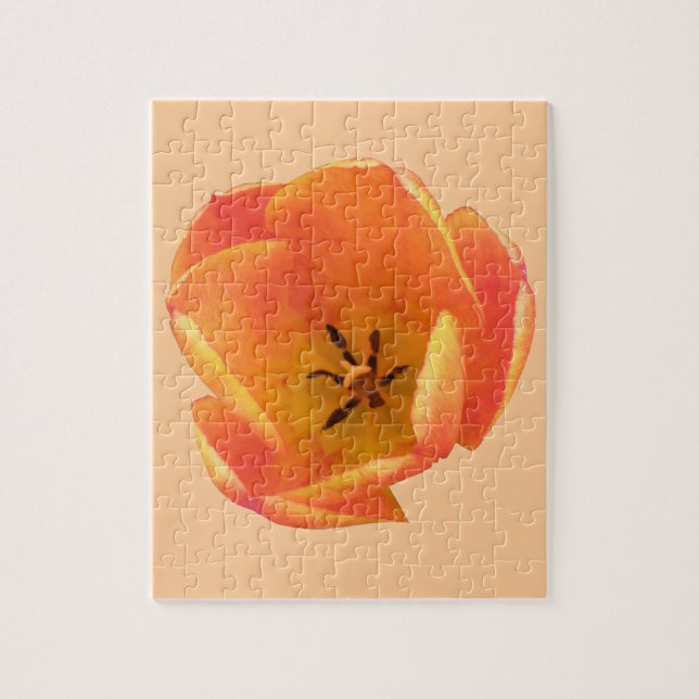 Orange Tulip Puzzle (Vertical)