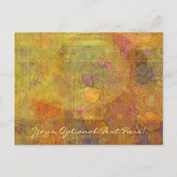 Orange Tulips Abstract Postcard by profilesincolor at Zazzle