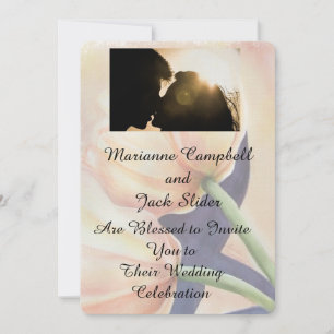 ORANGE TULIPS CUSTOMIZABLE WEDDING INVITATION