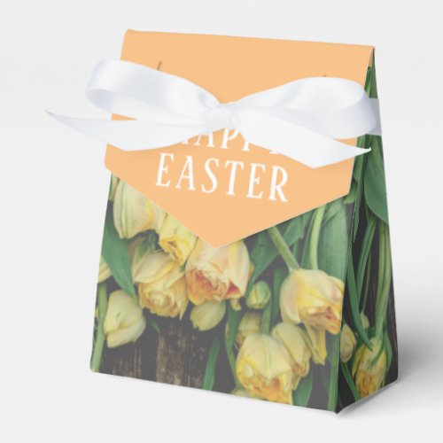 Orange Tulips Easter Favor Box