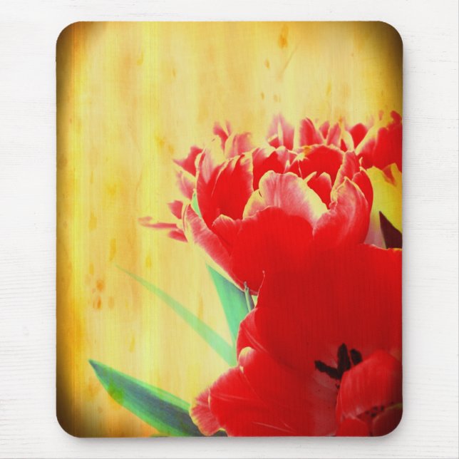 Orange Tulips Mouse Pad (Front)