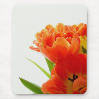 Orange Tulips Mouse Pad