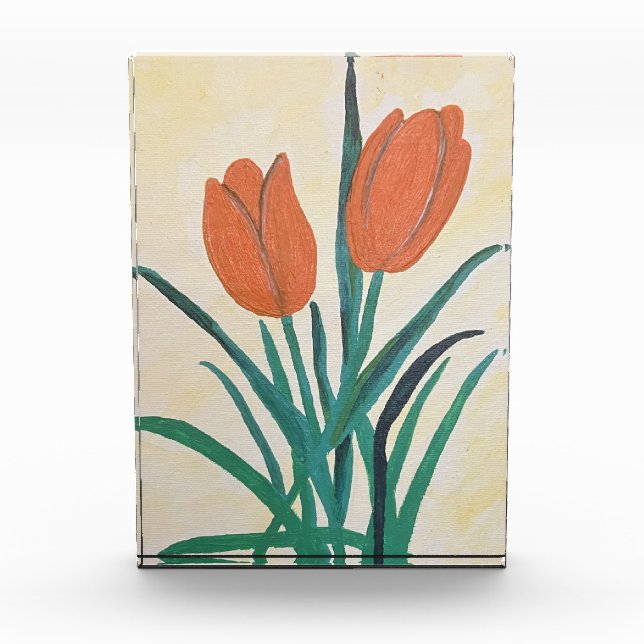 Orange Tulips  Photo Block (Front)