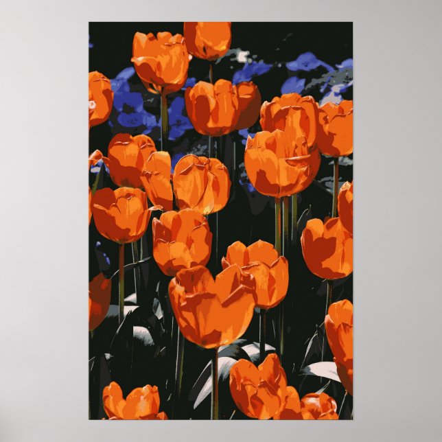 Orange Tulips Poster (Front)