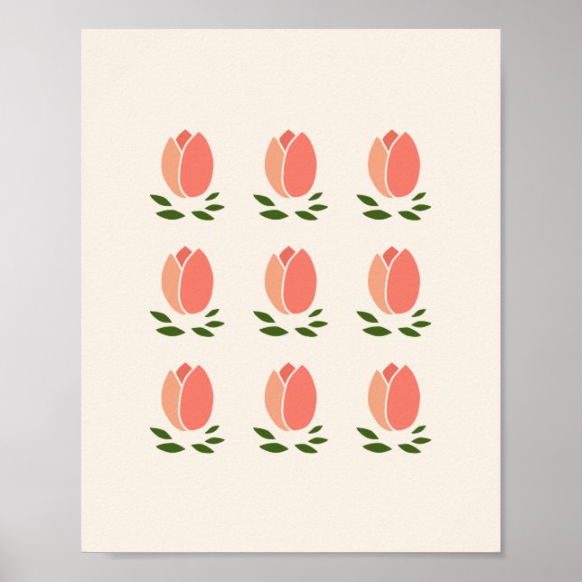 Orange Tulips Poster (Front)