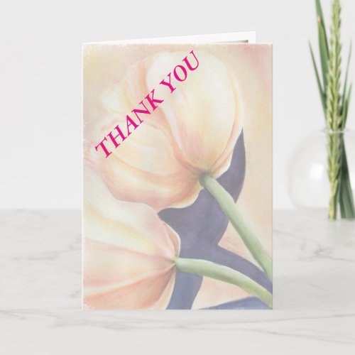 ORANGE TULIPS THANK YOU CARD