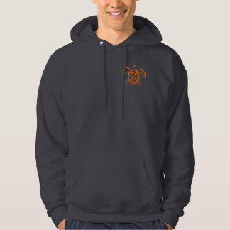 Orange Turtle 2-Sided Dark Hoodies