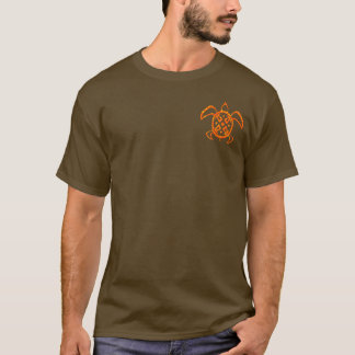 Orange Turtle 2-Sided Dark Shirts