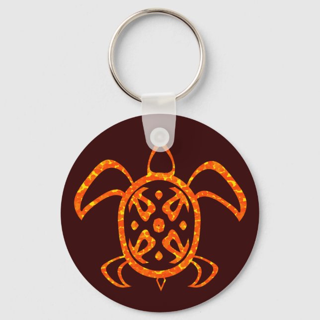 Orange Turtle Keychain (Front)
