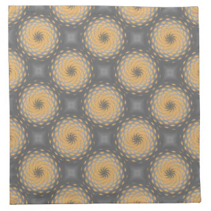 Orange Twirl Pattern Dot Cloth Napkin