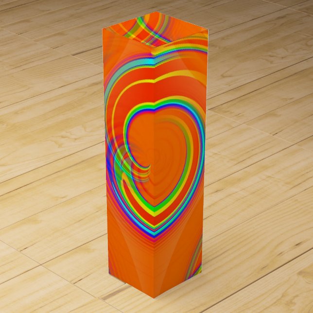 Orange Twirl Wine Box (Front)