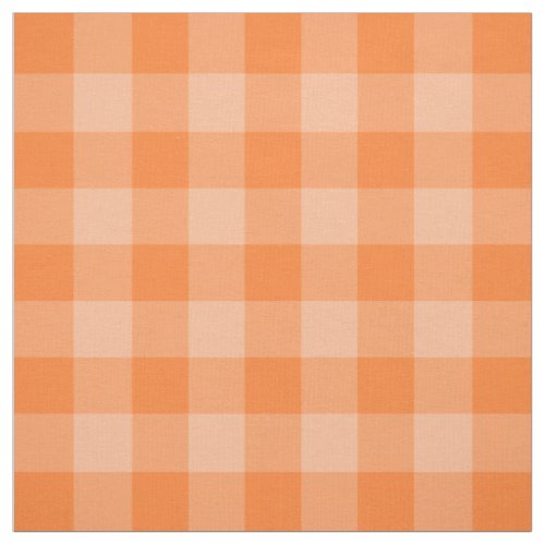 Orange Two_tone Gingham Pattern Fabric