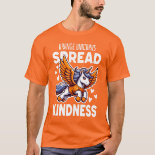 Orange Unicorn Spread Kindness T-Shirt