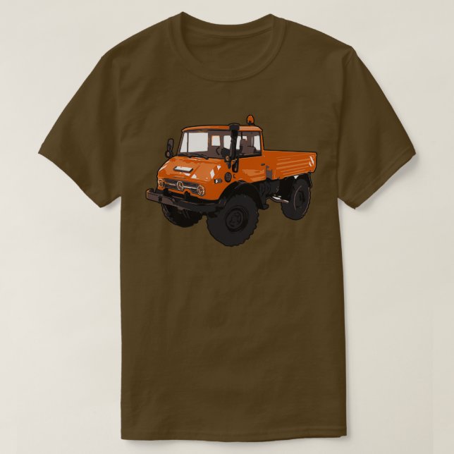 Orange UNIMOG  T-Shirt (Design Front)