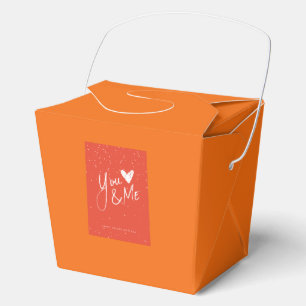 Orange Valentine's Day Favor Box