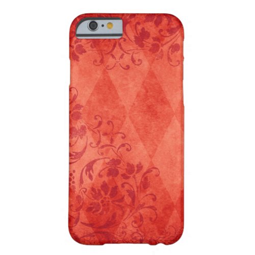 Orange Vintage Design Barely There iPhone 6 Case