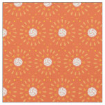 Orange Volleyballs Kaleidoscope Pattern Fabric
