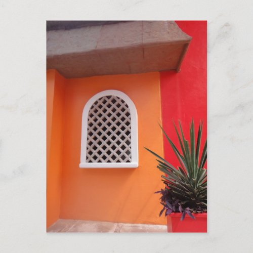 Orange Wall Mexico Postcard