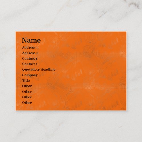 Orange Wash - Customized Business Card Template