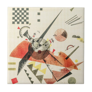 Orange - Wassily Kandinsky Modern Art Ceramic Tile