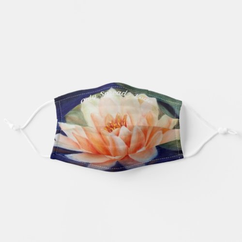 Orange Water Lily _ Spread only Love Adult Cloth Adult Cloth Face Mask