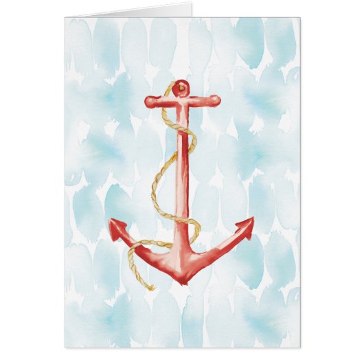 Orange Watercolor Anchor Cards (Front)