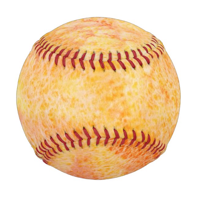 Orange Watercolor Background Baseball (Front)