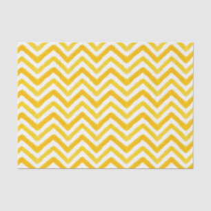 Orange Watercolor Chevron Tissue Paper
