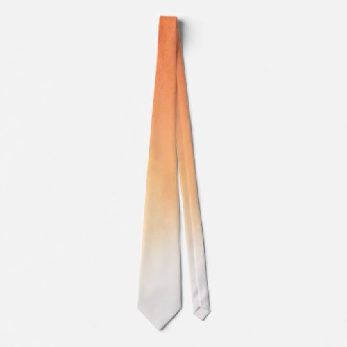 Orange watercolor neck tie