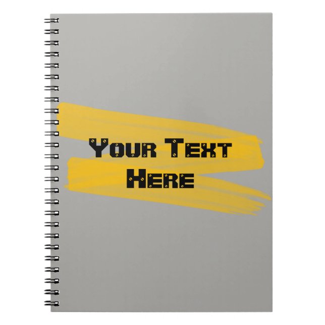 Orange Watercolor Stroke Notebook (Front)