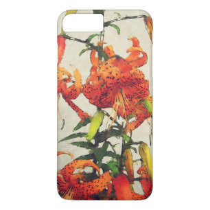 Orange Watercolor Tiger Lily 1 iPhone 8 Plus/7 Plus Case