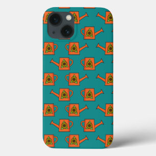 Orange Watering Can with Sunflower iPhone 13 Case