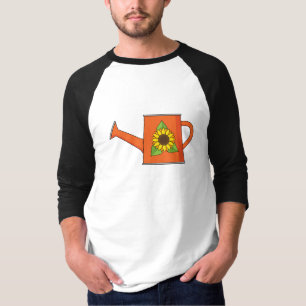 Orange Watering Can with Sunflower T-Shirt