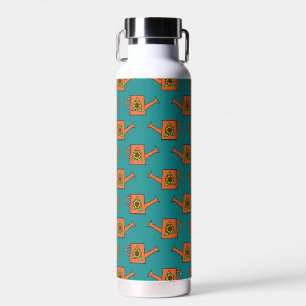 Orange Watering Can with Sunflower Water Bottle