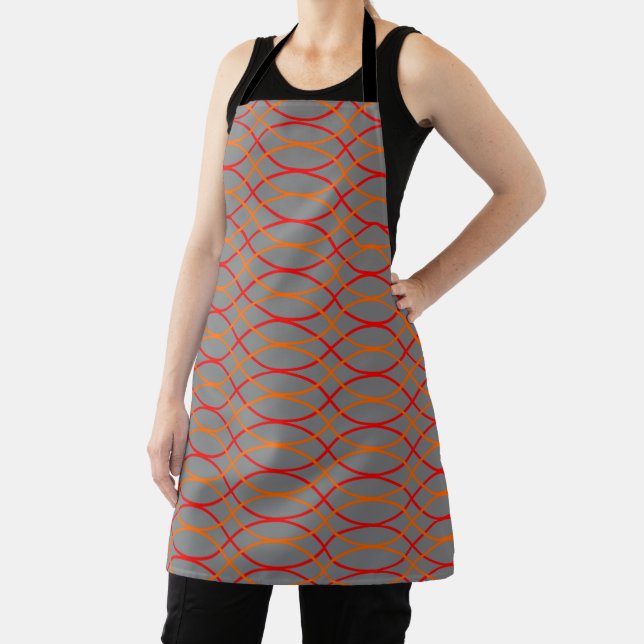 Orange Waves  Apron (Insitu)
