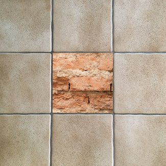 Orange Weathered Brick And Mortar Background