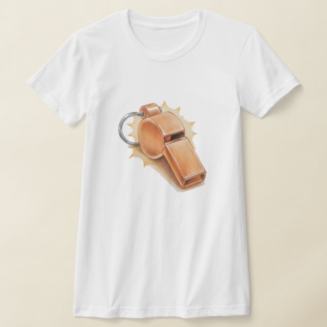 Orange whistle woman's T T-Shirt (Laydown)