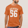 Orange & White Adults | Sports Jersey Design T-Shirt