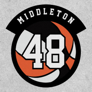 Orange, White and Black Basketball 🏀 Patch