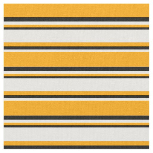 Orange, White, and Black Striped/Lined Pattern Fabric