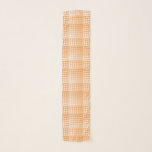 Orange White Checker Abstract Pattern Scarf<br><div class="desc">Orange White Checker Abstract Pattern Scarf</div>