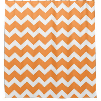 Curtains Ideas chevron stripe shower curtain : Orange And White Chevron Shower Curtains | Zazzle