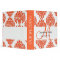 Orange White Damask Wedding Planner Binders