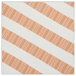 Orange White Diagonal Modern Stripes Fabric
