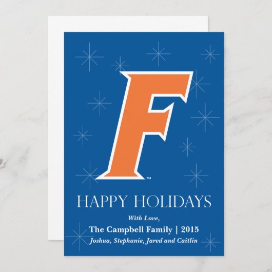 Orange & White Florida F Logo (Front/Back)