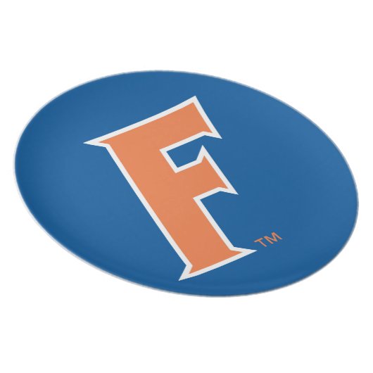 Orange & White Florida F Logo Plate (Right Side)